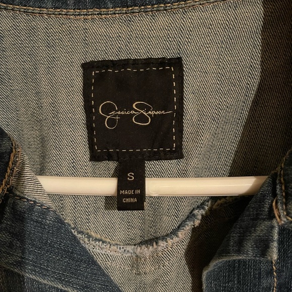 Jessica Simpson Crop Jean Jacket - Picture 2 of 3